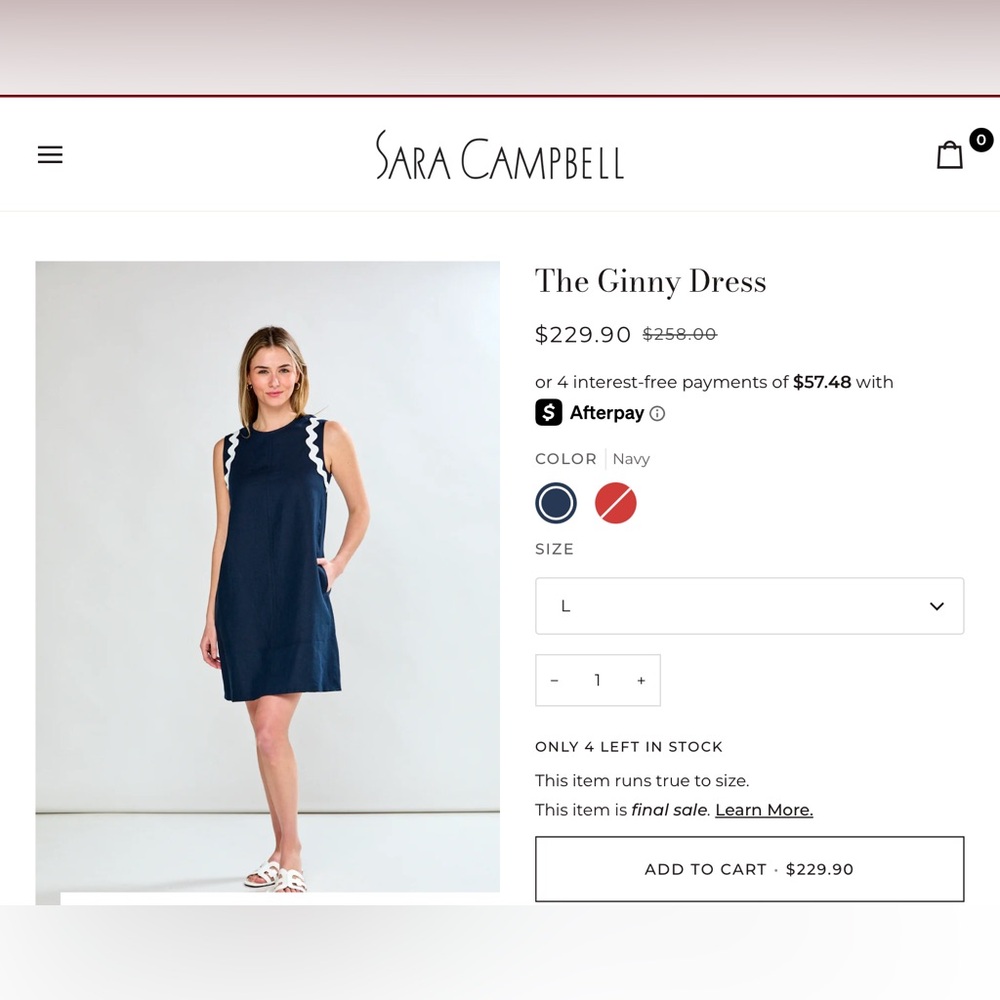 Sara Campbell The Ginny Dress NWT - Picture 9 of 9